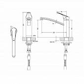 Смеситель для кухни Bravat COMMON F7234129CP-RUS