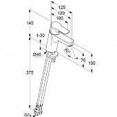 Смеситель для раковины Kludi Pure&Easy  372750565 