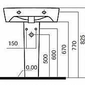 Пьедестал для раковины Am.Pm Spirit C704910WH