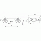 Смеситель для душа Migliore Princeton Plus ML.PRP-8046.BR