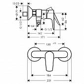 Смеситель для душа Hansgrohe Talis E 71760700