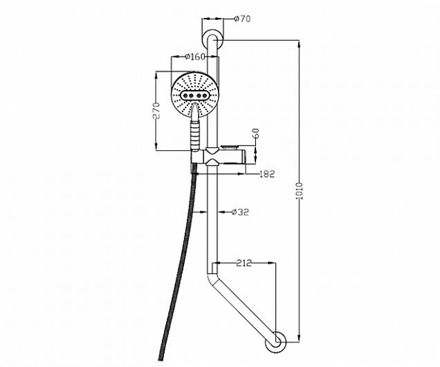 Фотография товара Elghansa Shower Rail SB-325