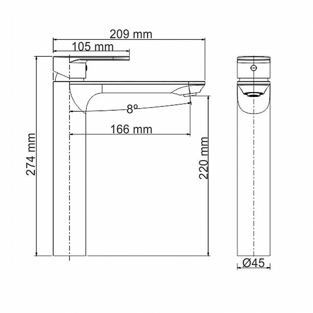 Фотография товара WasserKraft Mindel 8503H