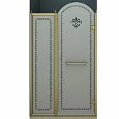 Душевая дверь в нишу 120 см, профиль бронза, правая, Cezares RETRO-B-11-120-PP-Br-R
