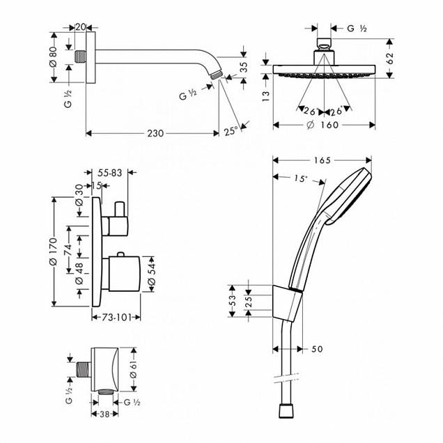 Фотография товара Hansgrohe Croma 26473000