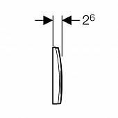 Накладная панель, матовый хром, Geberit "Delta 21" 115.125.46.1