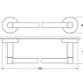 Полотенцедержатель 50 см ArtWelle Harmonie HAR 027