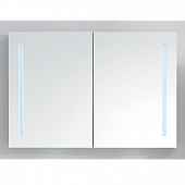 Зеркало-шкаф 90 см, белый, BelBagno SPC-2A-DL-BL-900 с LED подсветкой