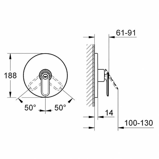 Фотография товара Grohe Veris   19367000Gr