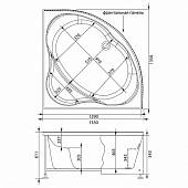 Панель фронтальная 130 см, белая, Aquanet Vitoria 130 00181462