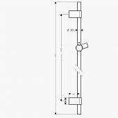 Душевая штанга Hansgrohe Unica 28663000