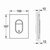 Накладная панель, белая Grohe Arena Cosmopolitan 38844SH0