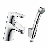 Смеситель для раковины с гигиенической лейкой (цеп) Hansgrohe Focus E2 31926000