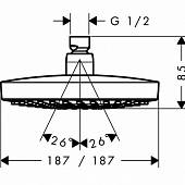 Душ верхний Hansgrohe Croma Select E 26528000