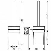 Туалетный ершик Hansgrohe Logis Universal 41722000