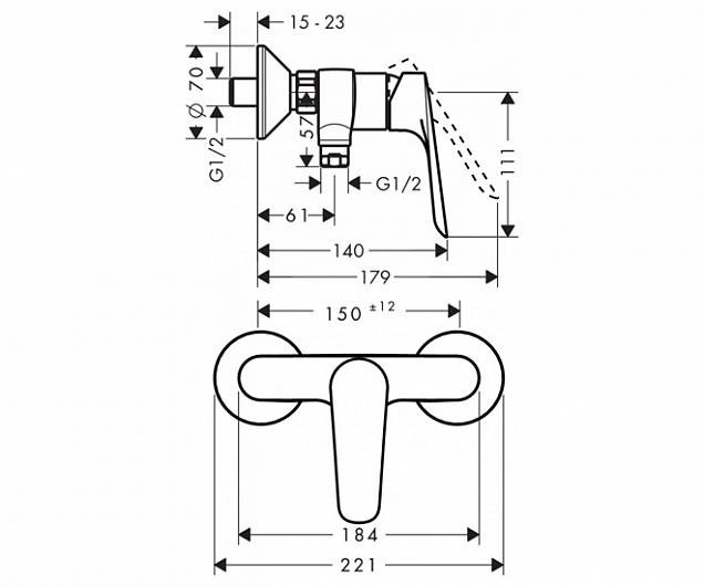 Фотография товара Hansgrohe Logis 71177000bНабор