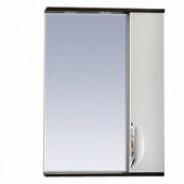 Шкаф-зеркало 55 см, белый/венге, правый, Misty Франко 55 R П-Фра04055-252СвП