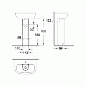 Пьедестал Grohe Bau Ceramic 39425000