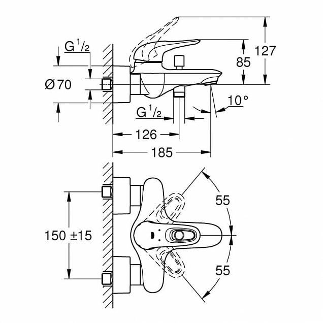 Фотография товара Grohe Eurostyle   33591003Gr