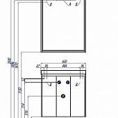 Комплект мебели 65 см, корица, Акватон Фабиа 65 1A159501FBAH0-K