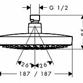 Душ верхний Hansgrohe Croma Select E 26524400
