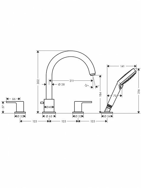 Фотография товара Hansgrohe Vernis Shape 71459000