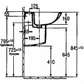 Раковина 55 см Jacob Delafon Patio E4158NG-00