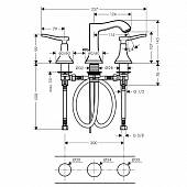 Смеситель для раковины ( д.к ) Hansgrohe Metropol 31330000