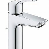 Смеситель для раковины 95 мм, со сливным гарнитуром, 5,7 л/мин Grohe Eurosmart 33265003