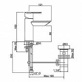 Смеситель для раковины Cezares Garda GARDA-LSM1-01-Cr