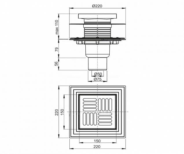 Фотография товара Alcaplast No design APV4444