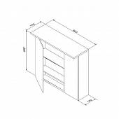 Шкаф-зеркало 60 см, белый, Am.Pm Spirit M70MCX0601WG