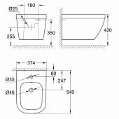 Биде подвесное Grohe Euro Ceramic 39208000