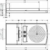 Верхний душ Hansgrohe Raindance Rainfall 28400000