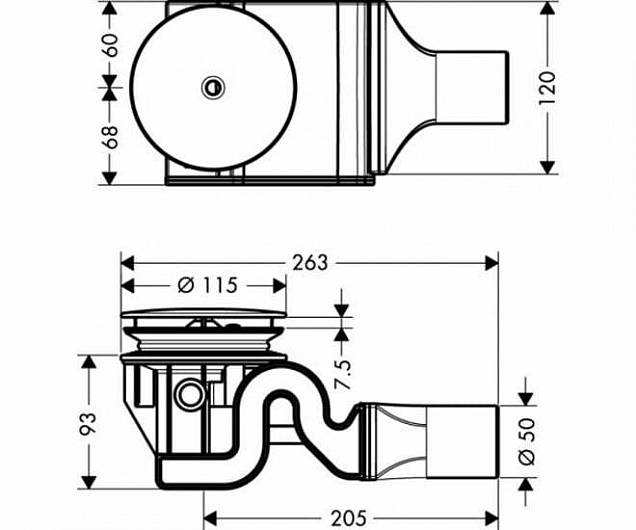 Фотография товара Hansgrohe No design line Hansgrohe 60067000