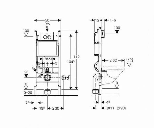 Фотография товара Geberit Duofix 458.122.11.1