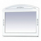 Зеркало 105 см, белый с серебром, Misty Рига 105 П-Риг02105