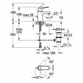 Комплект смесителей Grohe Eurosmart Cosmopolitan 121655