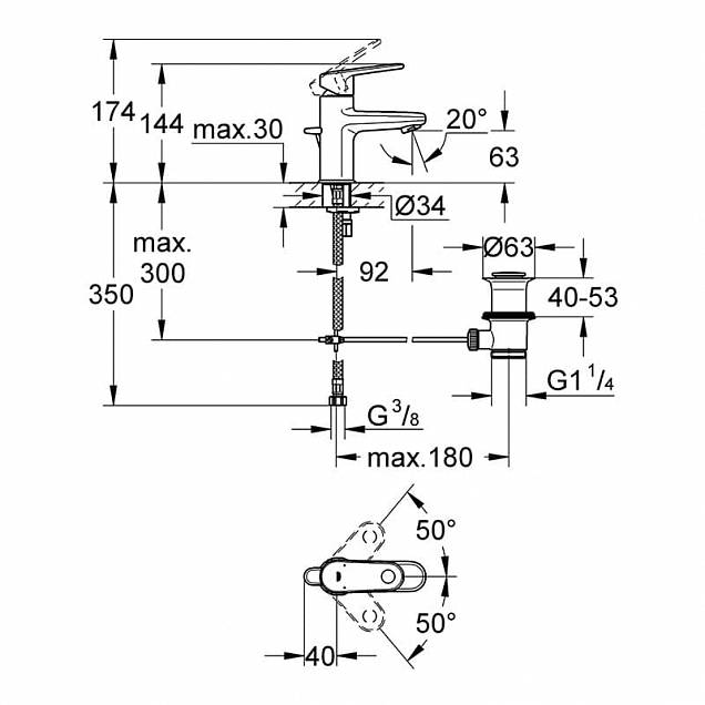 Фотография товара Grohe Europlus 33156002Gr