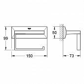 Держатель туалетной бумаги Grohe Allure Brilliant 40499000